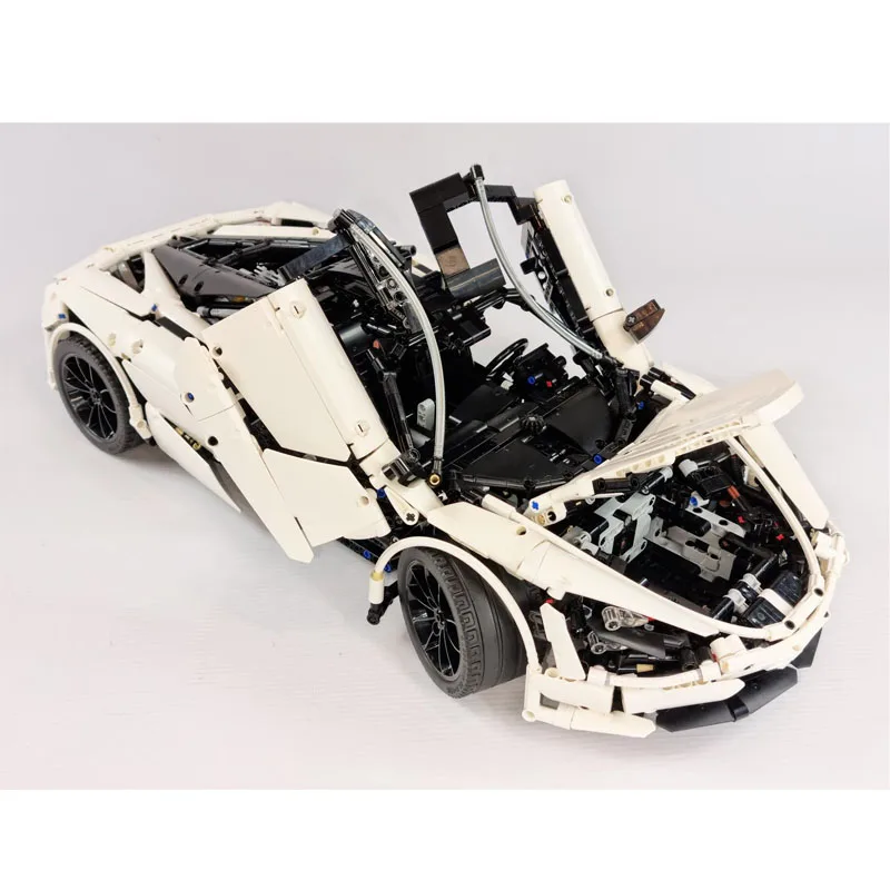 Kids Education Design - デザイナー MOC-46762 新スーパーホワイトシティスピードスポーツカー 3176 部品ビルディングブロックモデル大人子供教育誕生日おもちゃ