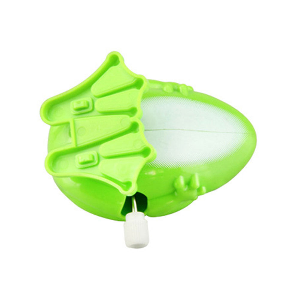 Kids Educational Game - 5個入り巻き上げ式ジャンプカエル プラスチック製 面白い教育用おもちゃ 子供向けパーティーの景品 バウンシング時計仕掛けゲーム 子供用バウンシングカエル