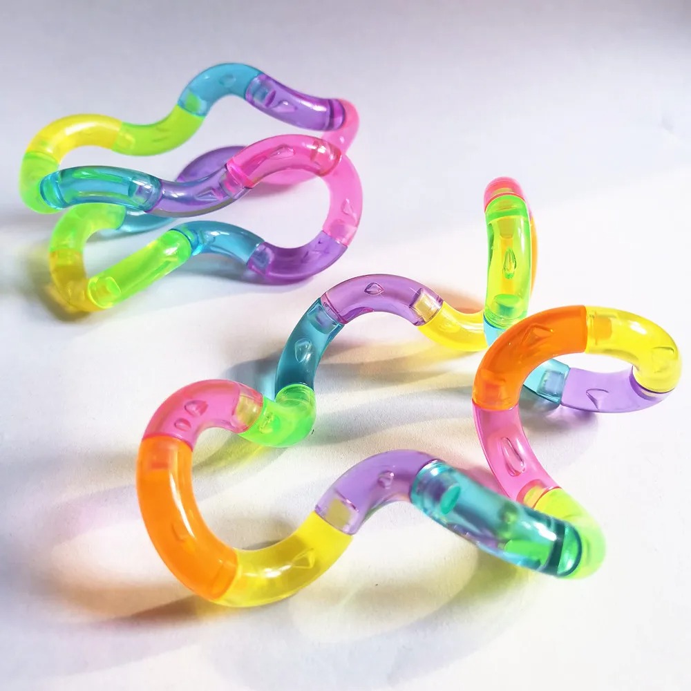 Kid Educational - 変形可能なロープ 楽しくて教育的なフィジェットトイ 変形ロープ結び目 ストレス解消おもちゃ 子供向け面白いギフト ジュゲテス・アンティエストレス