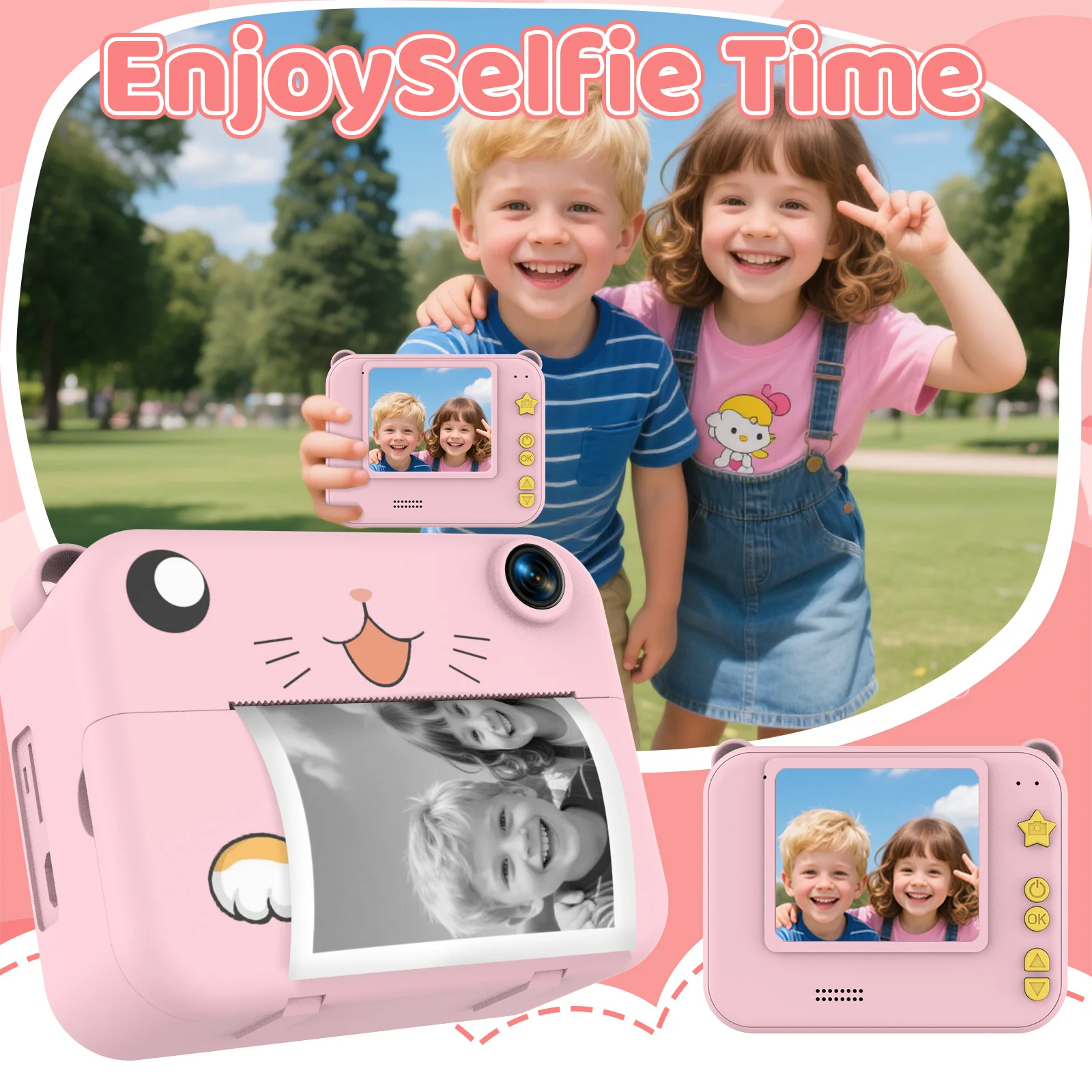 デジタル子供用カメラ キッズカメラ インスタントプリント写真 - Best Kids Education Videos のレビューと価格