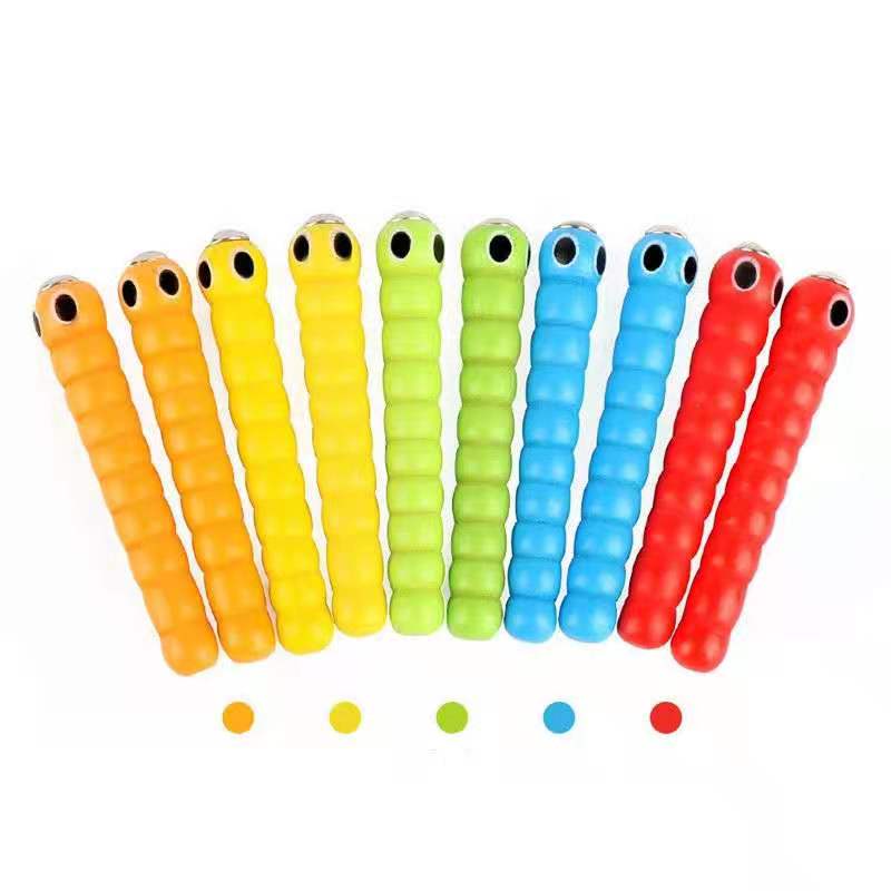 モンテッソーリ教育木のおもちゃ杖ワームキャッチワームゲームイ - Kids Education Material のレビューと価格