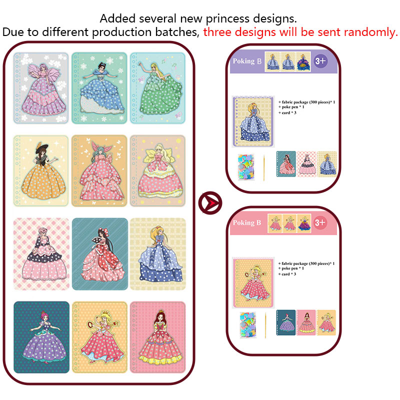 DIY 絵画ステッカークラフトおもちゃ子供アート女の子突くプ - Kids Education Material のレビューと価格