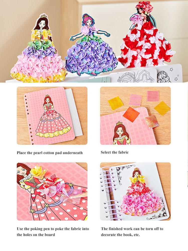 DIY 絵画ステッカークラフトおもちゃ子供アート女の子突くプ - Kids Education Material のレビューと価格