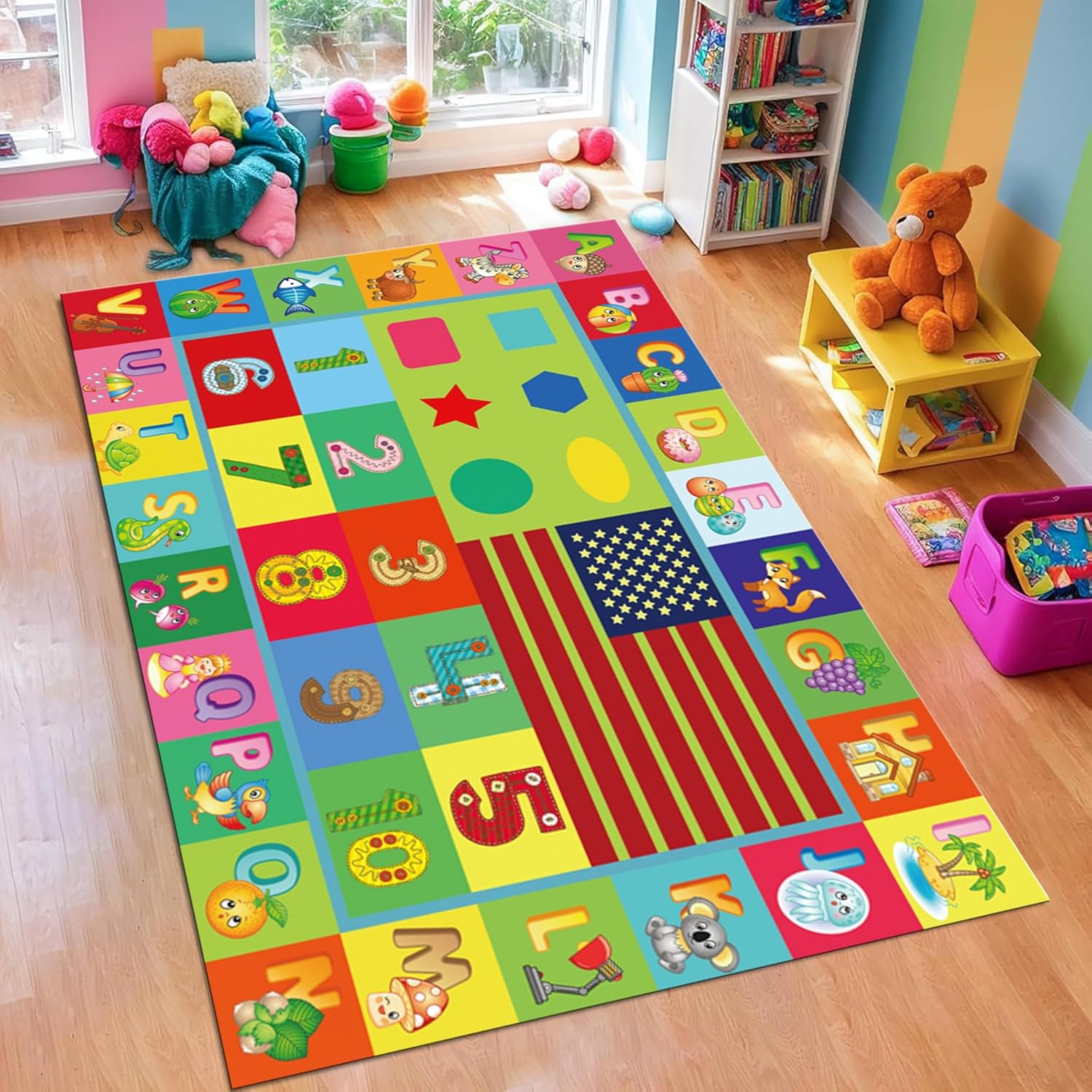 ABC早期教育キッズルームラグ、教室用ラグ、子供用室内カーペ - Abc Kids Early Education のレビューと価格
