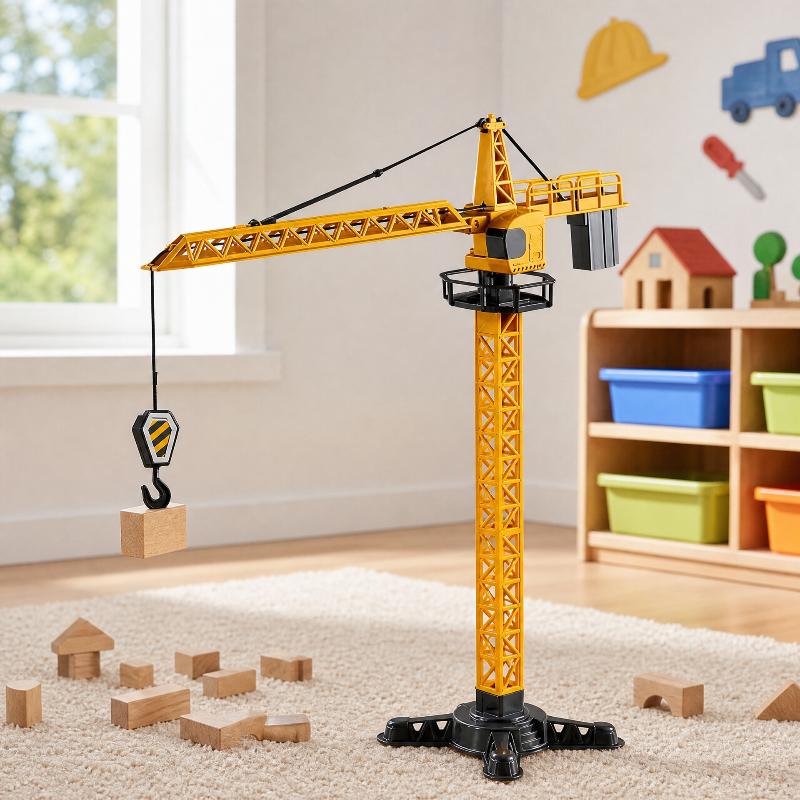 タワークレーンおもちゃ。建設工学を模した回転式のタワー模型。 - Kid Educational のレビューと価格