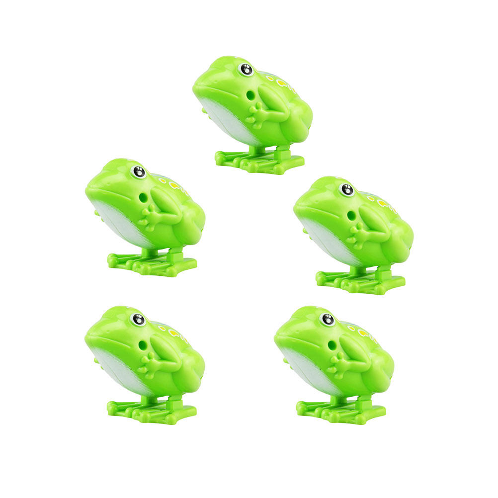 5個入り巻き上げ式ジャンプカエル プラスチック製 面白い教育 - Kids Educational Game のレビューと価格