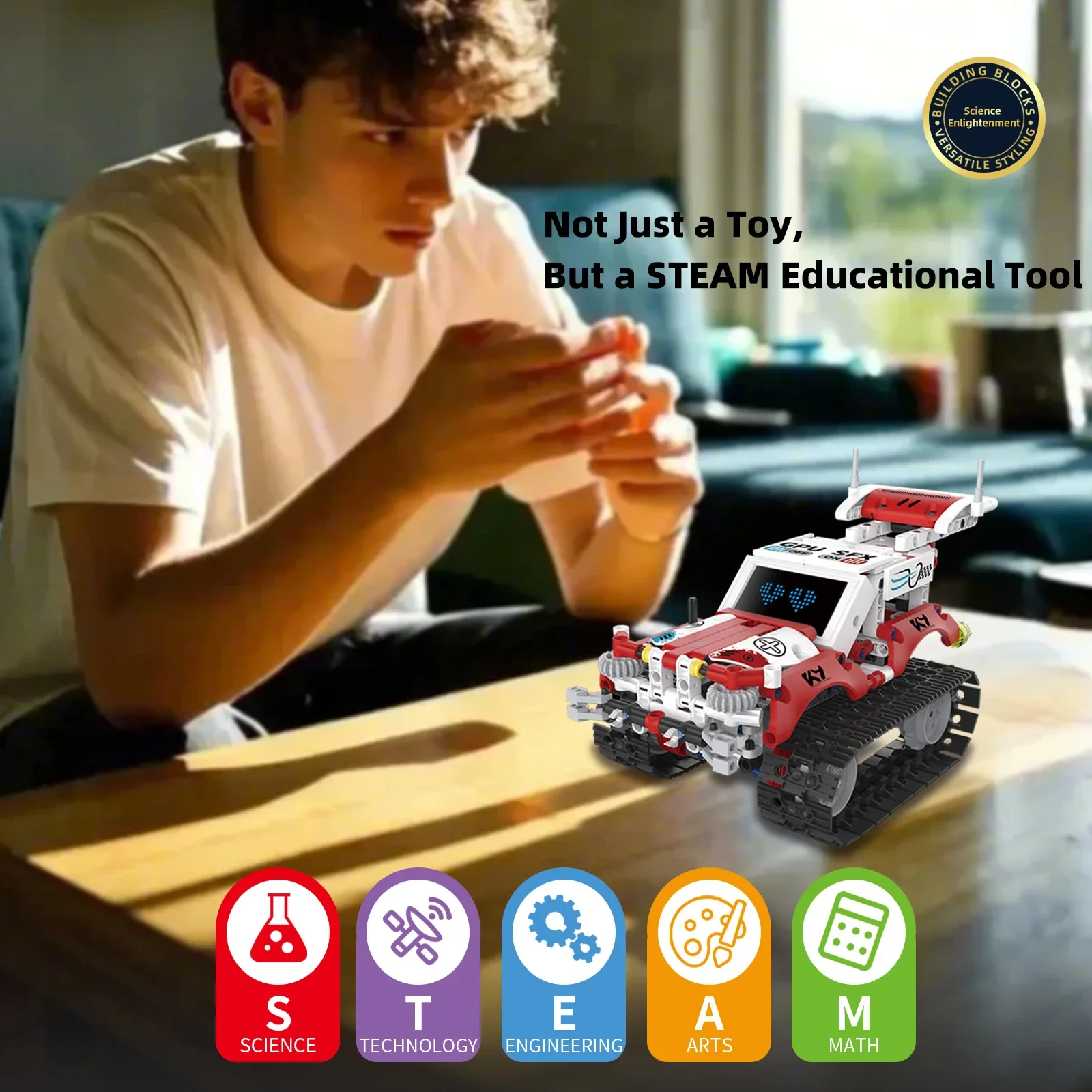 5つの機能が1つになった変形可能なRCロボットカー組み立てブ - Kids Education App Free のレビューと価格