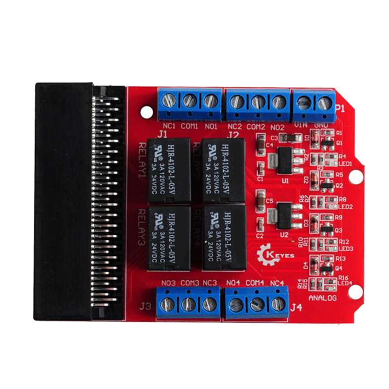 Microbit 4 チャンネルリレーモジュールシールド 5 - Kids Education Channel のレビューと価格