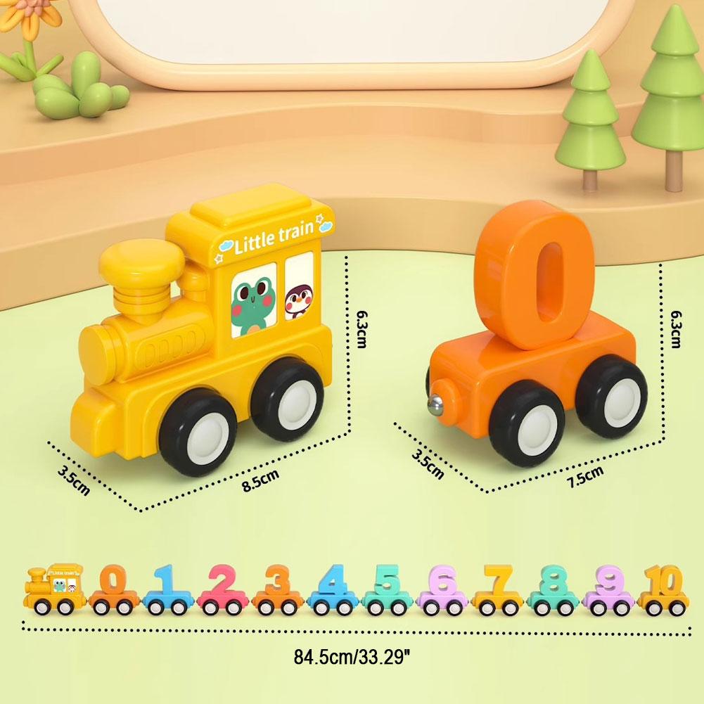 モンテッソーリ教育玩具 トレインセット 木製 磁石式 数字ト - Kids Educational Game のレビューと価格