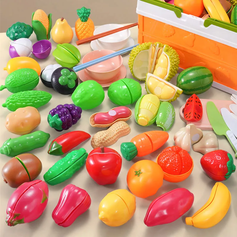 子供のためのモンテッソーリハウスゲーム,果物,ピタヤ,野菜, - Kids Education Material のレビューと価格