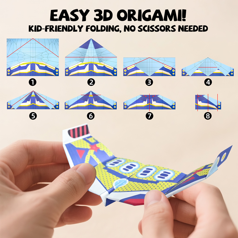 36枚の紙飛行機折り紙キット STEM教育DIYクラフトおも - Kids Educational Game のレビューと価格