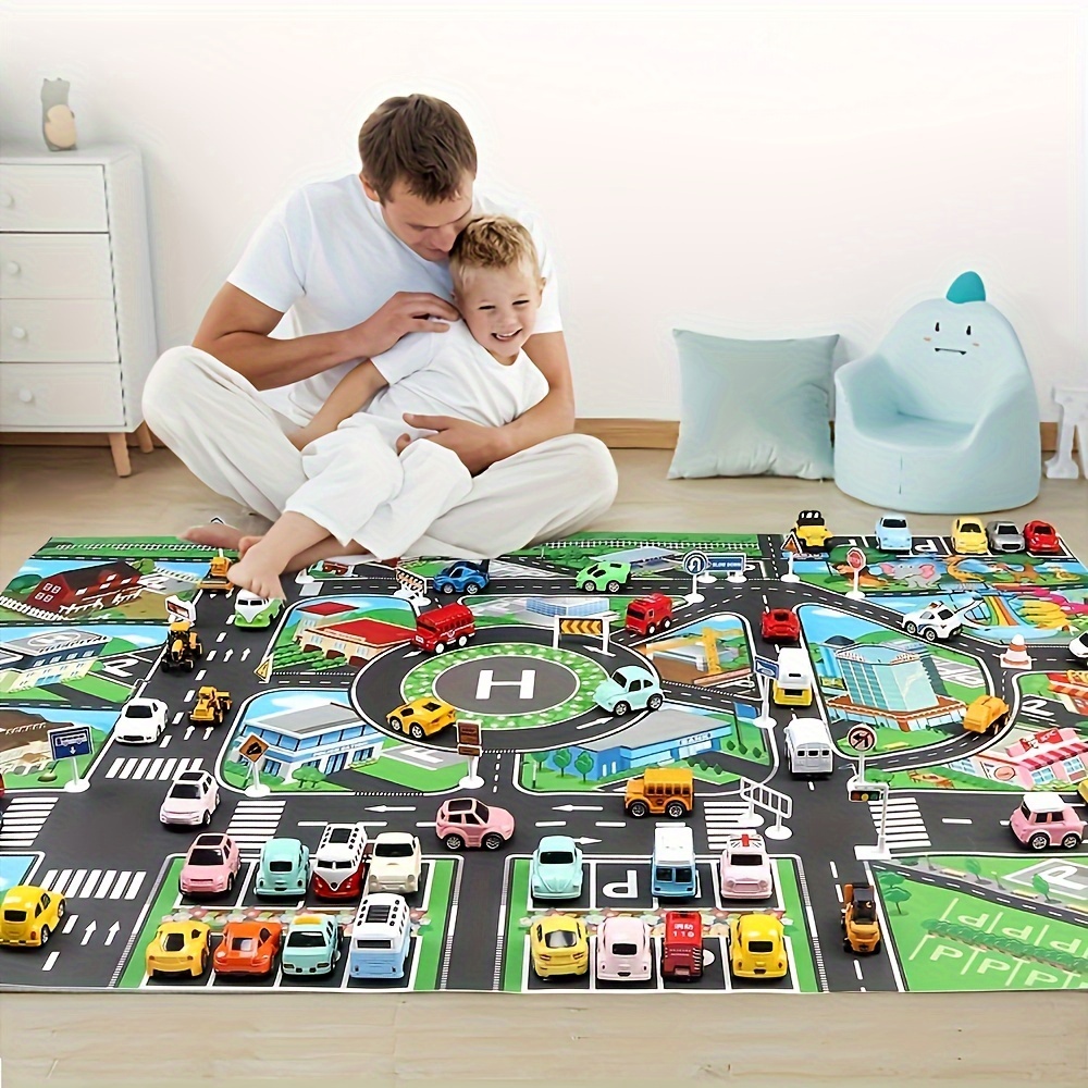 子供のための都市のトラフィックプレイマット、大きなゲームパッ - Kids Educational Game のレビューと価格