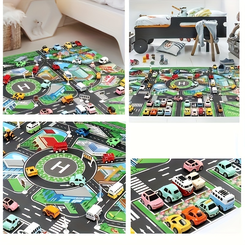 子供のための都市のトラフィックプレイマット、大きなゲームパッ - Kids Educational Game のレビューと価格