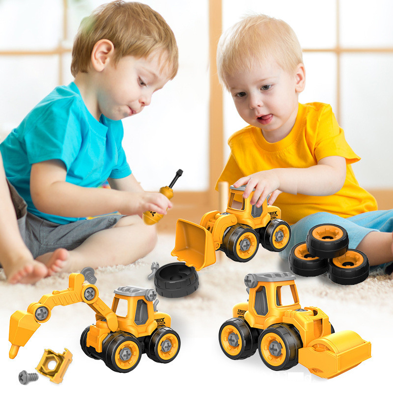4個セット 子供組み立てエンジニアカー 組み立てDIYエンジ - Kids Education Material のレビューと価格