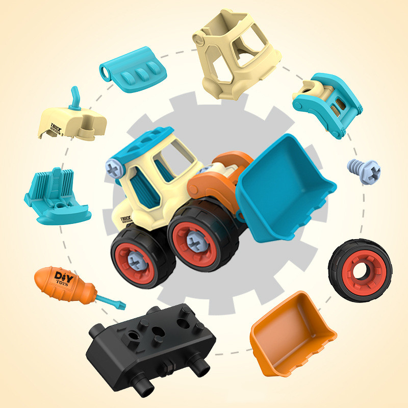 4個セット 子供組み立てエンジニアカー 組み立てDIYエンジ - Kids Education Material のレビューと価格