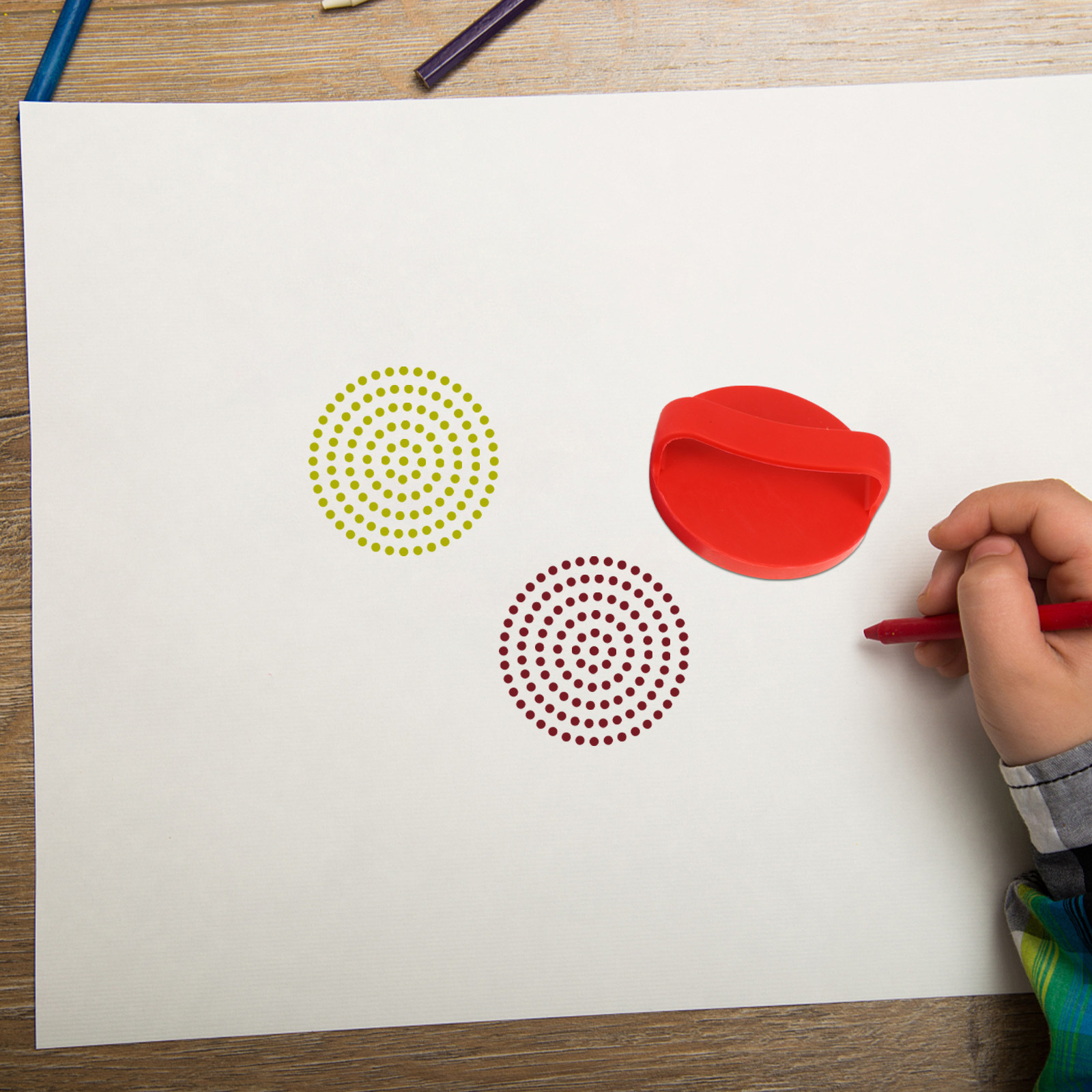 4個入り、様々なデザインのゴムスタンプ。お子様の絵画、描画、 - Kids Education Design のレビューと価格