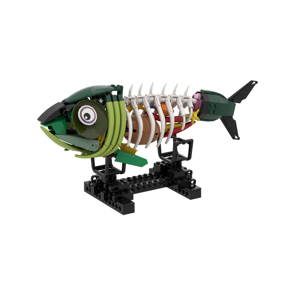 MOC ゾンビ魚モデルビルディングブロックホラーボーンフィッ - Kids Education Design のレビューと価格