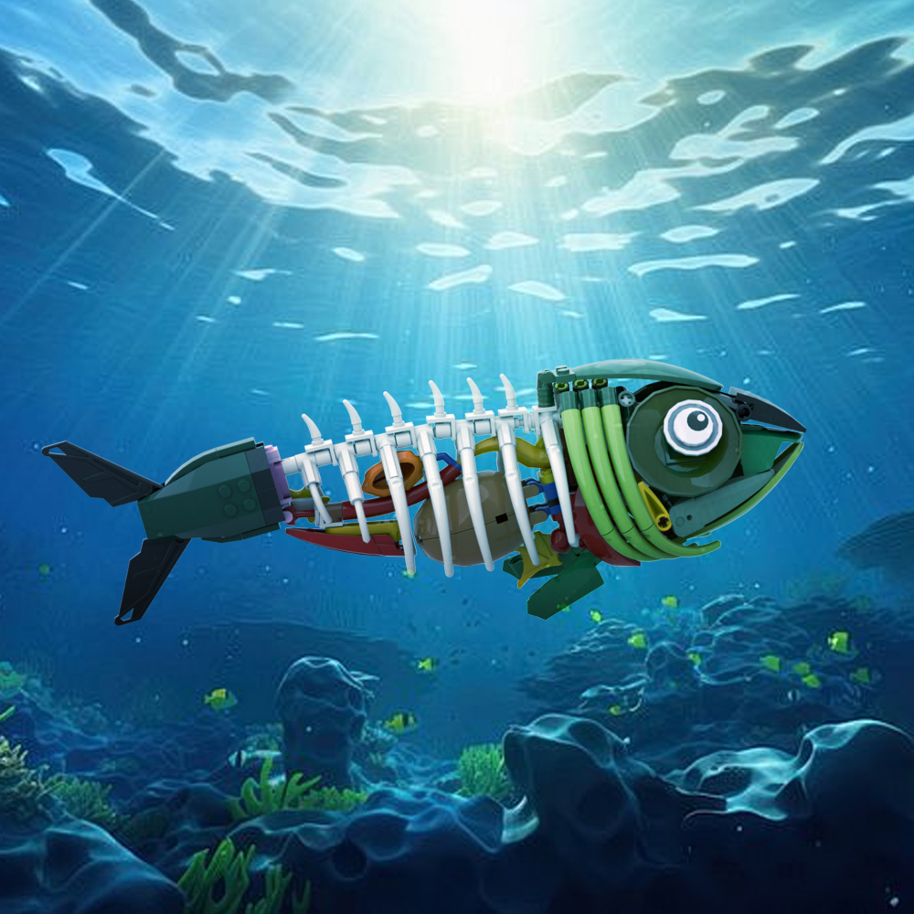 MOC ゾンビ魚モデルビルディングブロックホラーボーンフィッ - Kids Education Design のレビューと価格