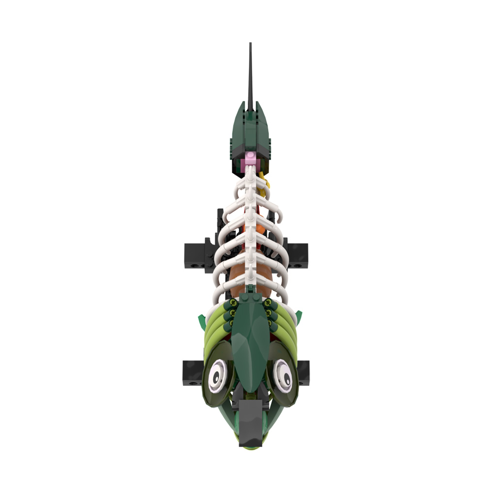 MOC ゾンビ魚モデルビルディングブロックホラーボーンフィッ - Kids Education Design のレビューと価格