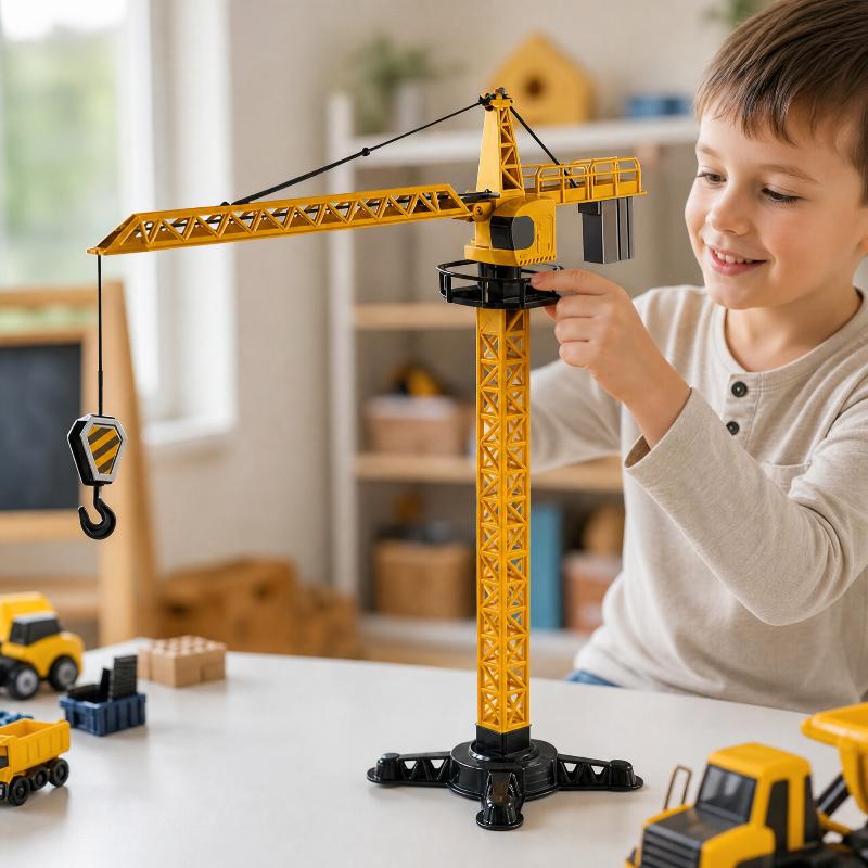 タワークレーンおもちゃ。建設工学を模した回転式のタワー模型。 - Kids Educational Game のレビューと価格