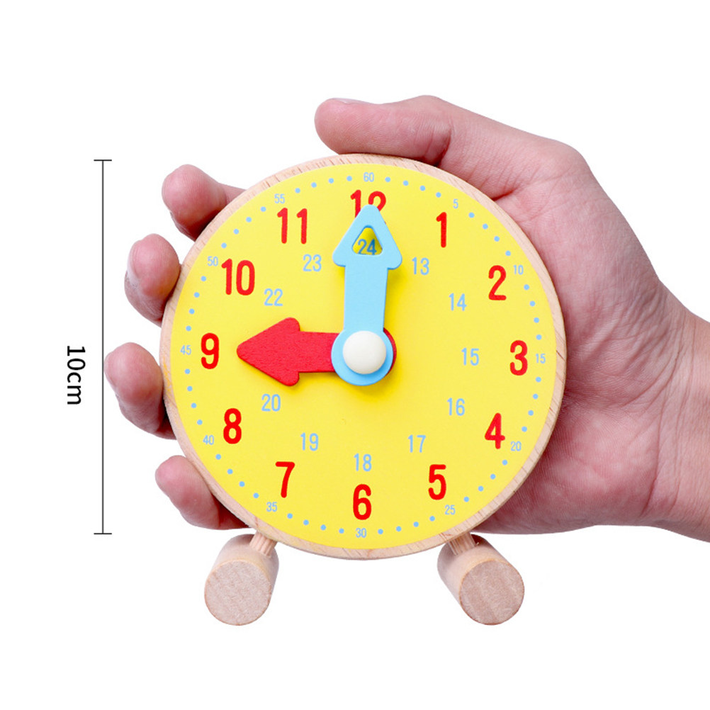 1個入り。木製の時計で、幼児の知育に役立ち、時間の概念を学ぶ - Kids Education Design のレビューと価格